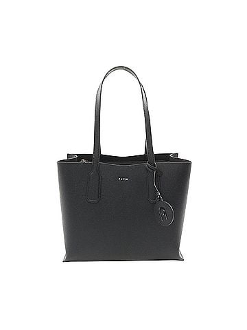 FURLA Black Leather Tote Bag (view 1)