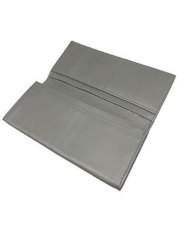 Bottega Veneta Intrecciato Grey Leather Wallet (view 2)