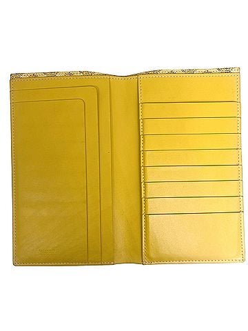 Goyard Yellow Leather Wallet (view 2)