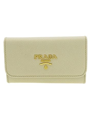 Prada 6 Keys Ecru Leather Wallet (view 1)