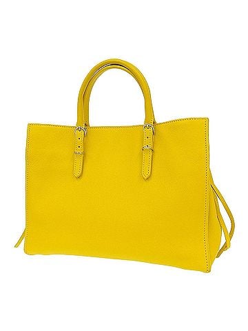 Balenciaga Papier Yellow Leather Handbag (view 1)