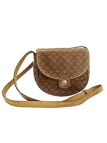 Céline Brown Canvas Shopper Bag (view 1)
