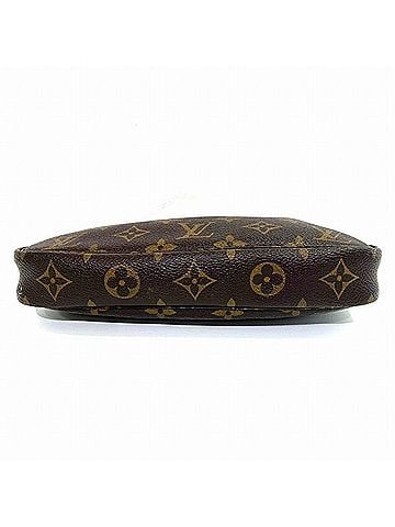 Louis Vuitton Pochette Accessoire Brown Canvas Clutch Bag (view 2)