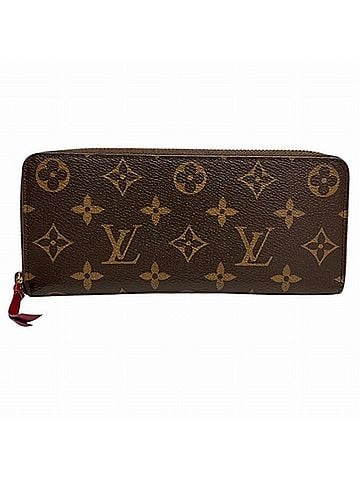Louis Vuitton Clemence Brown Canvas Wallet (view 1)