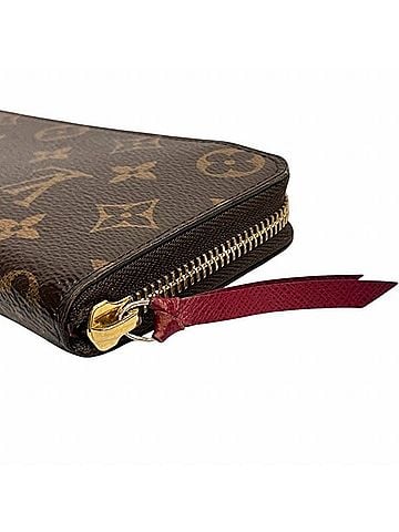 Louis Vuitton Clemence Brown Canvas Wallet (view 2)
