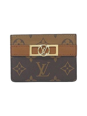 Louis Vuitton Card Case Brown Canvas Wallet (view 1)