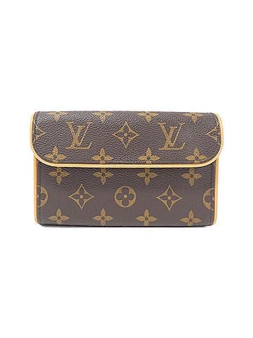 Louis Vuitton Florentine Brown Canvas Clutch Bag (view 1)