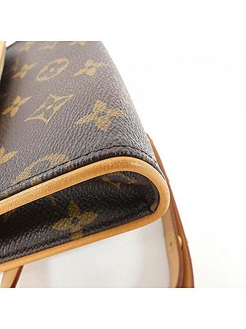 Louis Vuitton Florentine Brown Canvas Clutch Bag (view 2)