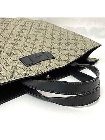 Gucci Gg Supreme Beige Canvas Tote Bag (view 2)