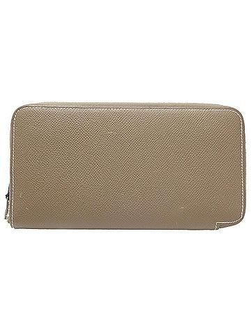 Hermès Silk'in Grey Leather Wallet (view 1)