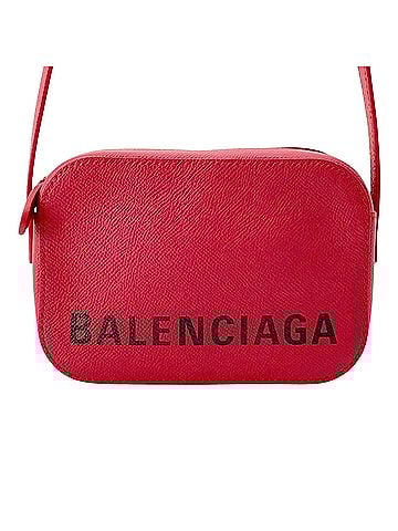 Balenciaga Red Leather Shopper Bag (view 1)