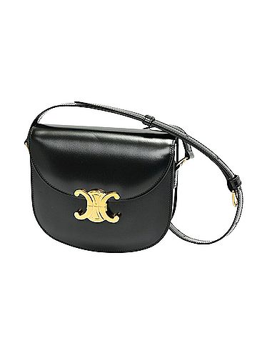 Céline Black Leather Shopper Bag (view 1)