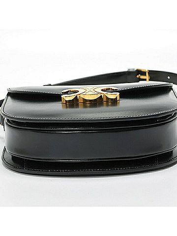 Céline Black Leather Shopper Bag (view 2)