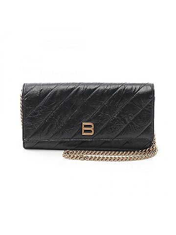 Balenciaga Black Leather Shoulder Bag (view 1)