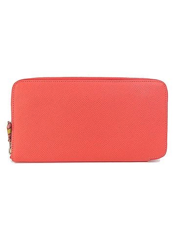 Hermès Azap Orange Leather Wallet (view 1)