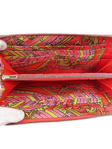 Hermès Azap Orange Leather Wallet (view 2)