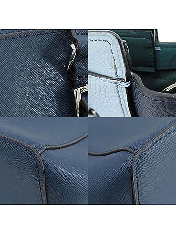 Michael Kors Voyager Navy Leather Tote Bag (view 2)