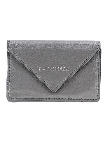 Balenciaga Papier Grey Leather Wallet (view 1)