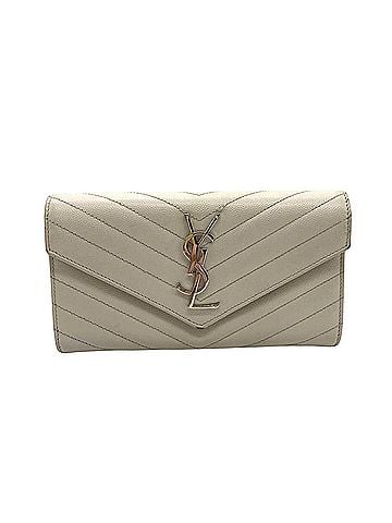 Saint Laurent Cassandra White Leather Wallet (view 1)