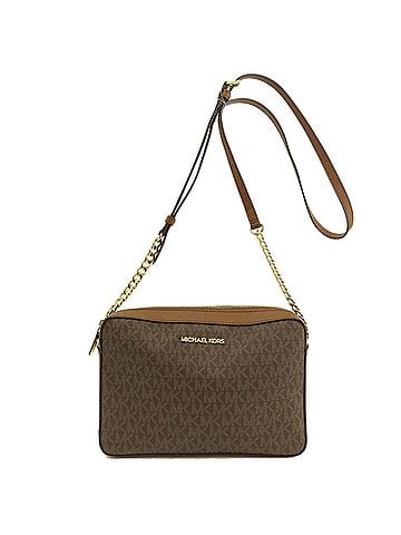 Michael Kors Signature Brown Canvas Shopper Bag (view 1)