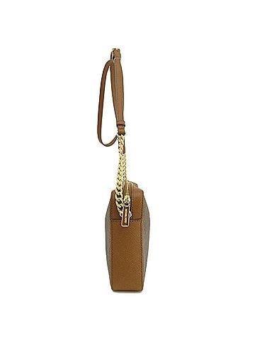 Michael Kors Signature Brown Canvas Shopper Bag (view 2)