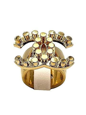 Chanel Coco Mark Gold Metal Ring Jewelry (view 1)