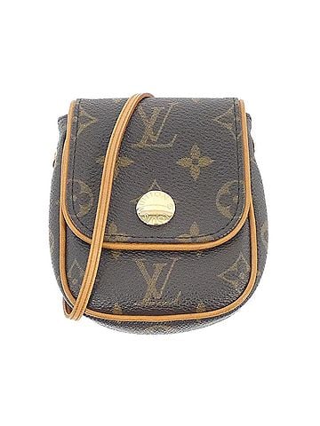 Louis Vuitton Cancun Brown Canvas Clutch Bag (view 1)