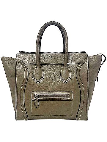Céline Luggage Grey Leather Tote Bag (view 1)