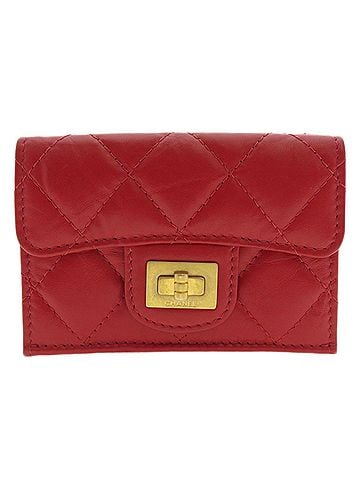 Chanel Matelassé Red Leather Wallet (view 1)