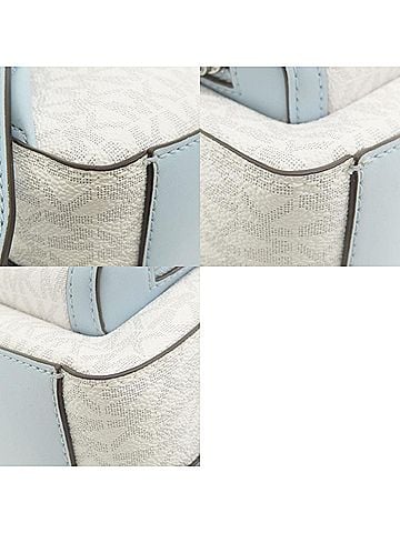 Michael Kors Jaycee White Canvas Backpack Bag (view 2)