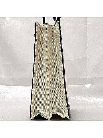 Balenciaga Navy Pouch Beige Canvas Shoulder Bag (view 2)