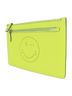 Anya Hindmarch 100% Leather Solid Yellow Yellow Pony-Style Calfskin Clutch Bag One size - photo 2