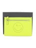 Anya Hindmarch 100% Leather Solid Yellow Yellow Pony-Style Calfskin Clutch Bag One size - photo 9