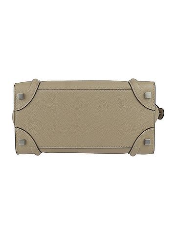 Céline Micro Luggage Beige Leather Tote Bag (view 2)