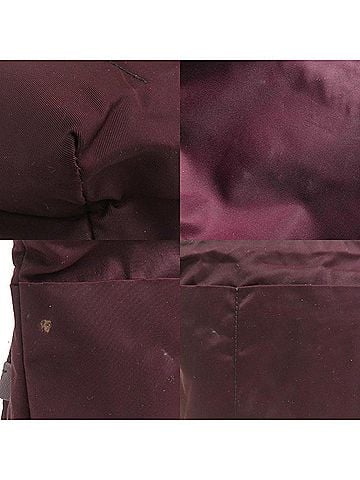 Prada Re-Nylon Burgundy Synthetic Clutch Bag (view 2)