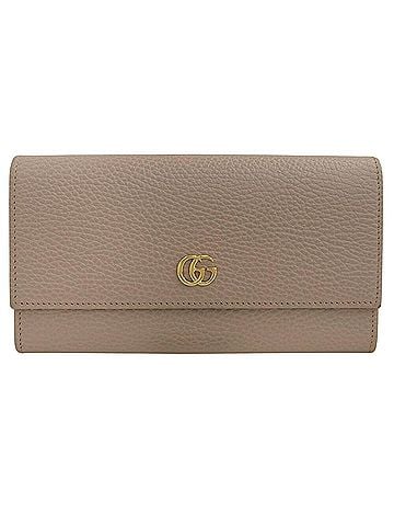Gucci Gg Marmont Beige Leather Wallet (view 1)
