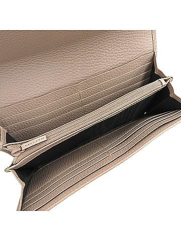Gucci Gg Marmont Beige Leather Wallet (view 2)