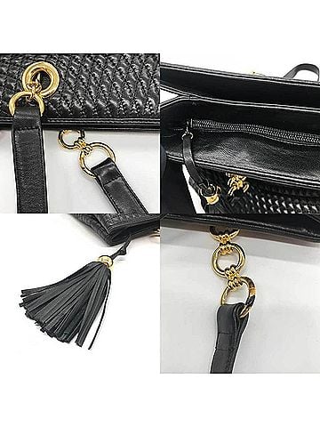 Bally -- Black Leather Tote Bag (view 2)