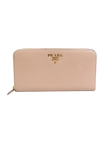 Prada Saffiano Pink Leather Wallet (view 1)