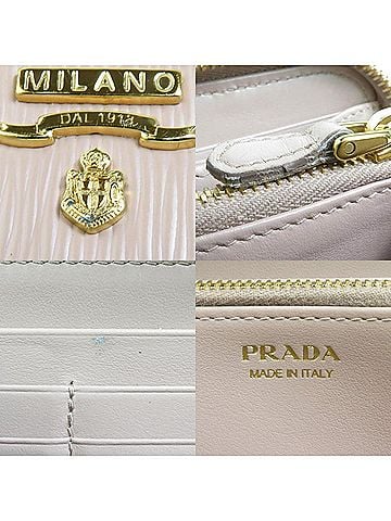 Prada Saffiano Pink Leather Wallet (view 2)