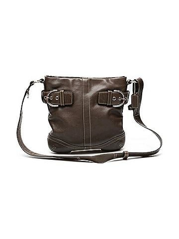 Coach Brown Leather Shopper Bag (view 1)