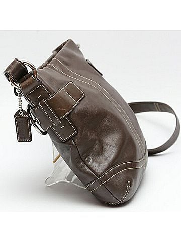 Coach Brown Leather Shopper Bag (view 2)