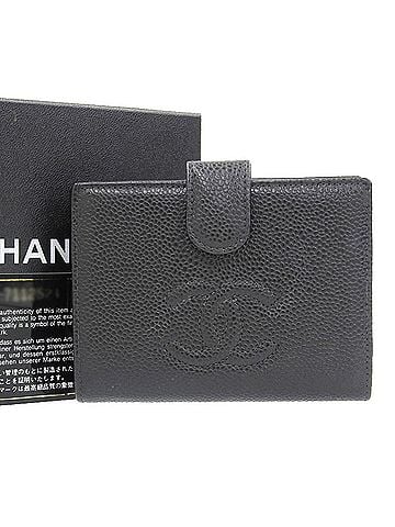Chanel Coco Mark Black Leather Wallet (view 1)