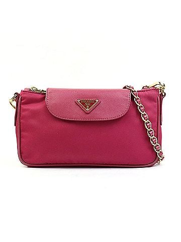 Prada Tessuto Red Synthetic Shopper Bag (view 1)