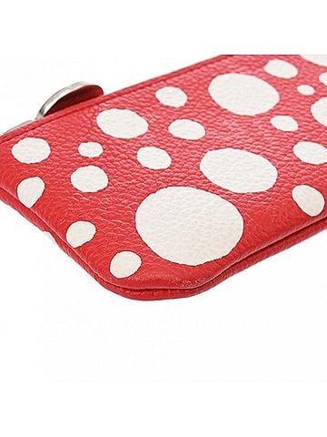 Louis Vuitton Pochette Clés Red Leather Clutch Bag (view 2)