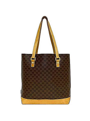 Céline Macadam Brown Canvas Tote Bag (view 1)