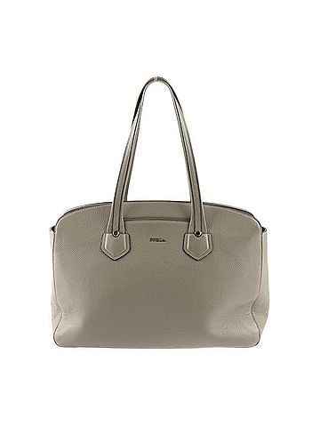 FURLA Grey Leather Shoulder Bag (view 1)
