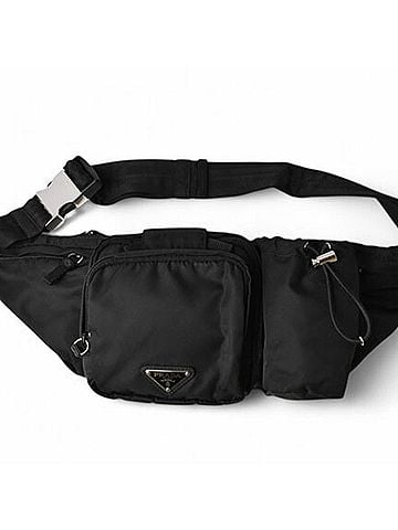 Prada Tessuto Black Synthetic Clutch Bag (view 1)