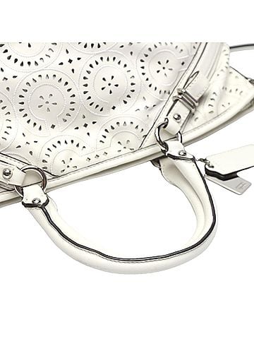 Coach White Leather Handbag (view 2)