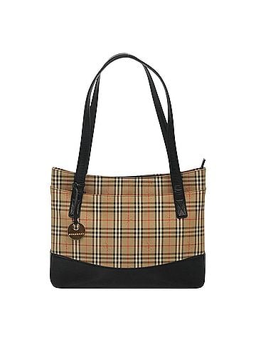 Burberry Nova Check Beige Canvas Tote Bag (view 1)